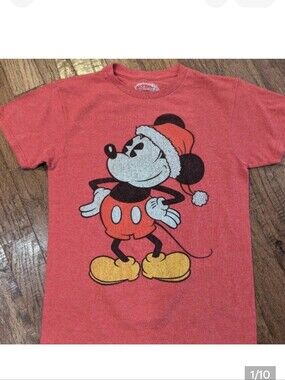 Disney Mickey Mouse Christmas Woman's Shirt Size S
